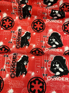 Star Wars Fabric - Darth Vader On Red LFB03