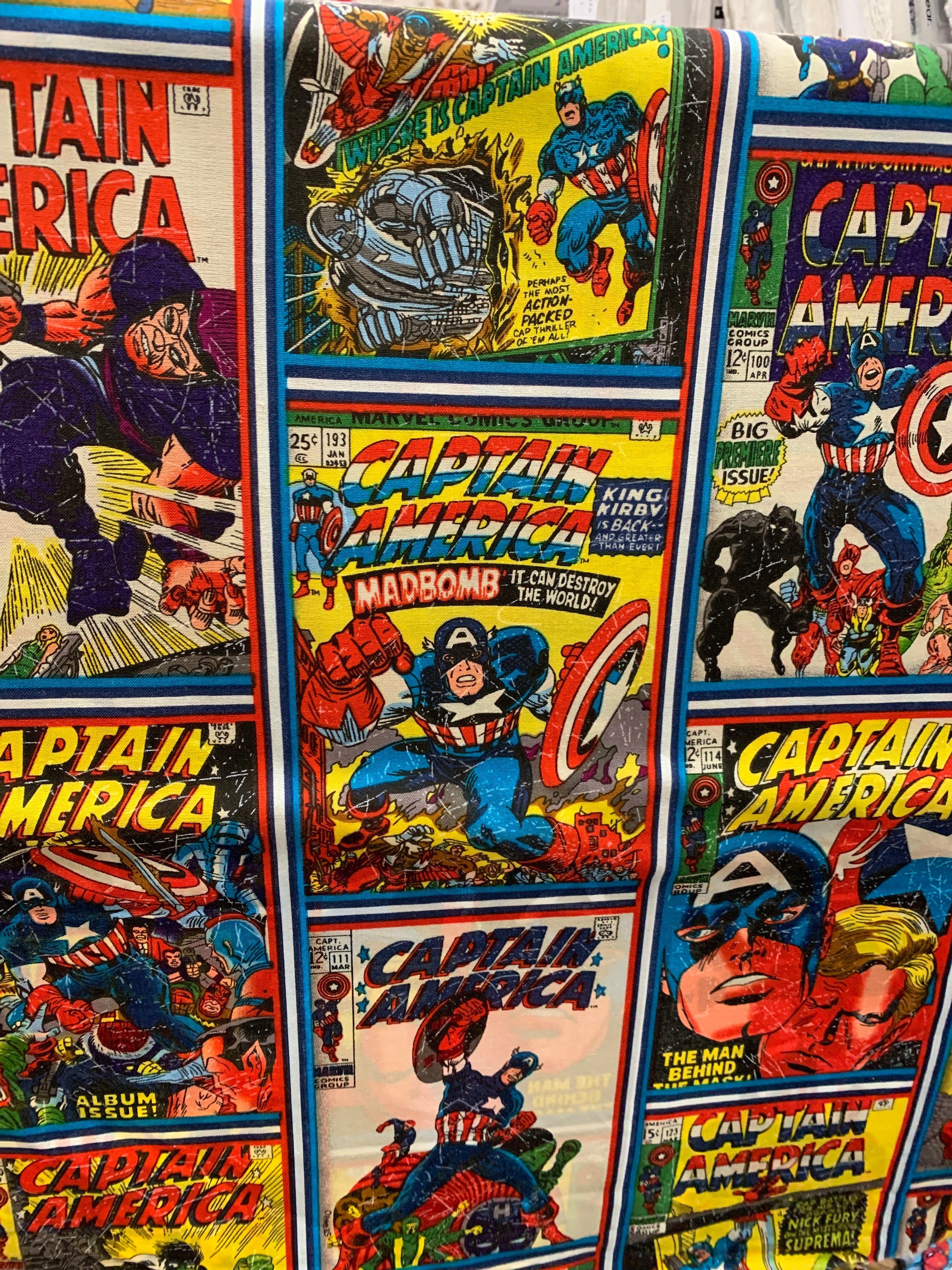 Captain deals america fabric