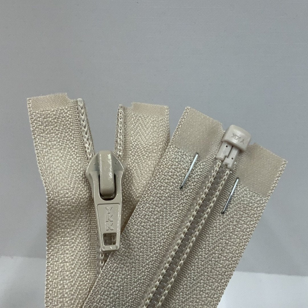 YKK Nylon Open End Zip 51cm 20inch: Beige (572) ZS1\G7