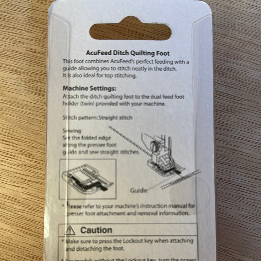 Janome Acufeed Ditch Quilting Foot Category D