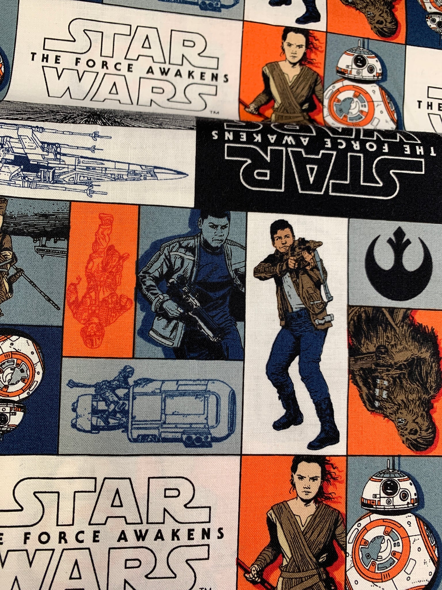 Star Wars Fabric - Rebels On Orange LFA21
