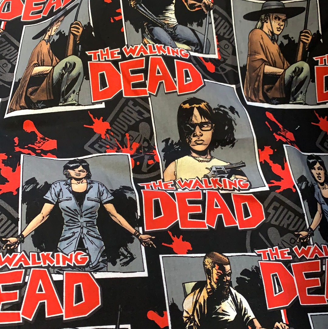 The Walking Dead Fabric - Characters In Frames LFE04