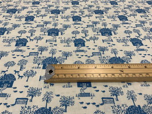 Liberty Fabric Cottage Lane Blue Per 50cm CA18