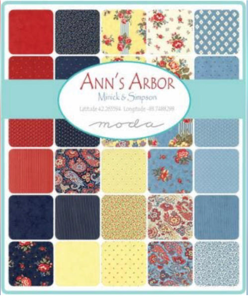 Anns Arbour by Minick & Simpson for Moda fabrics- Jelly Roll  - JR7-8