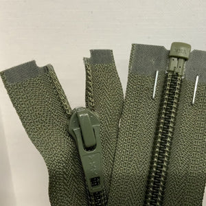 YKK Nylon Open End Zip 61cm 24inch: Khaki (566) ZS1\U5