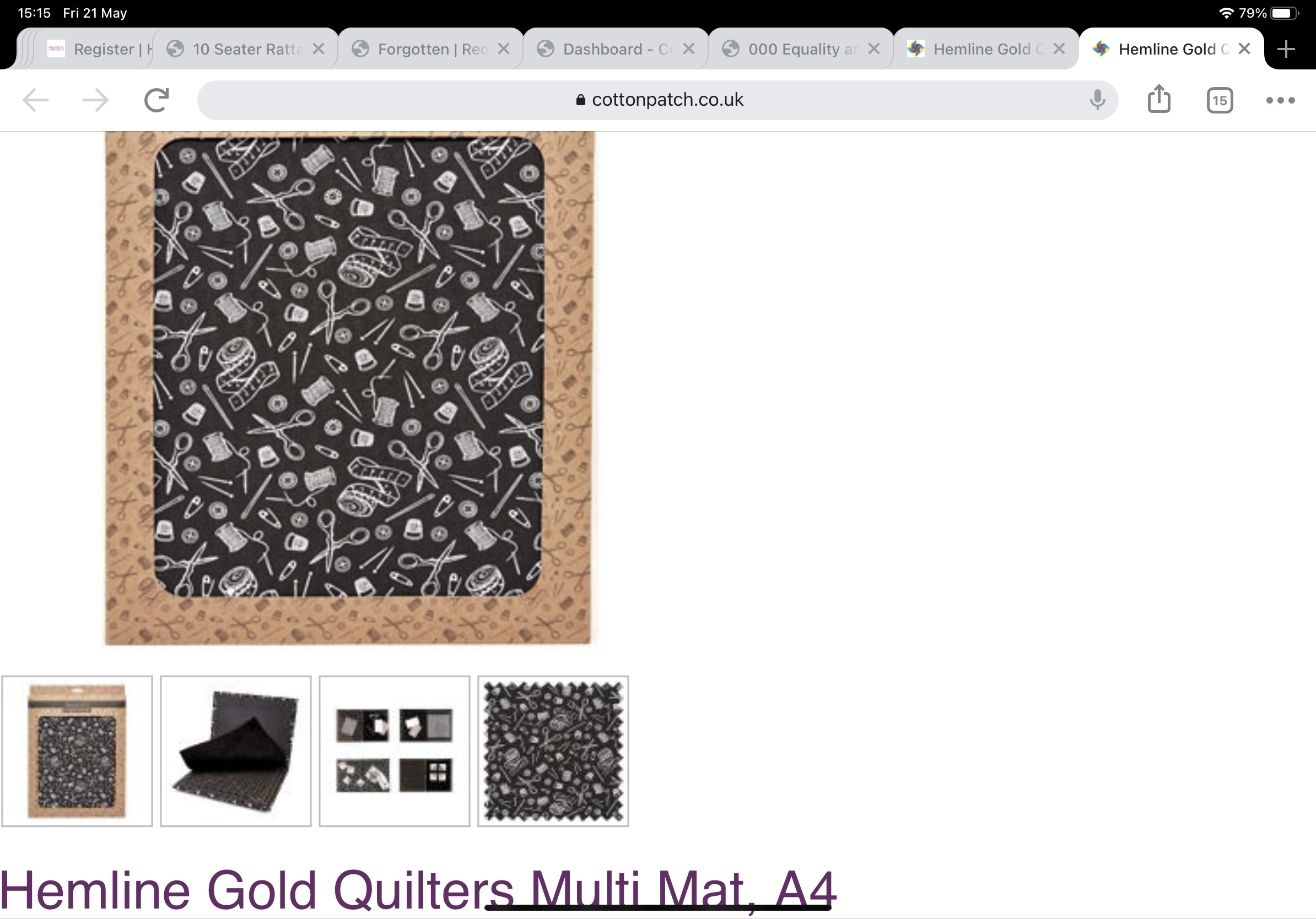 Hemline Gold Collection- Quilters Multi-mat
