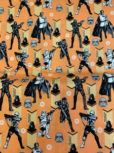 Star Wars Fabric - Galactic Empire On Orange LFB01
