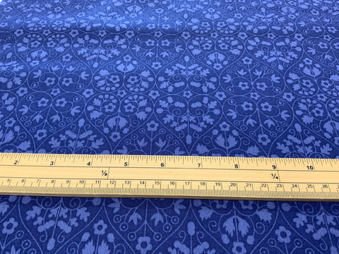 Liberty Fabric Gated Shadow Blue Per 50cm CA07