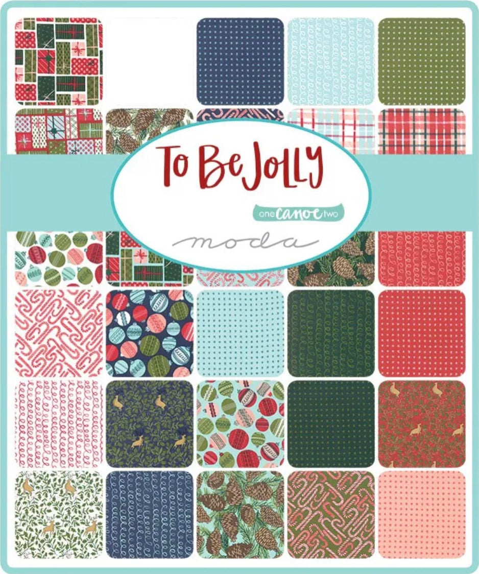 To Be Jolly Layer Cake by One Canoe Two For Moda LC03-02