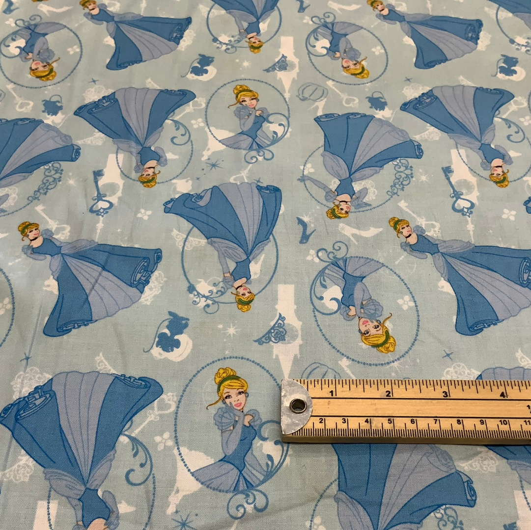 Fabric - Cinderella On Blue LFG20