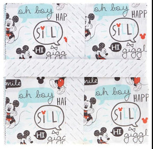 Mickey Mouse layer Cake quilting fabric ( officially licensed) oh boy!