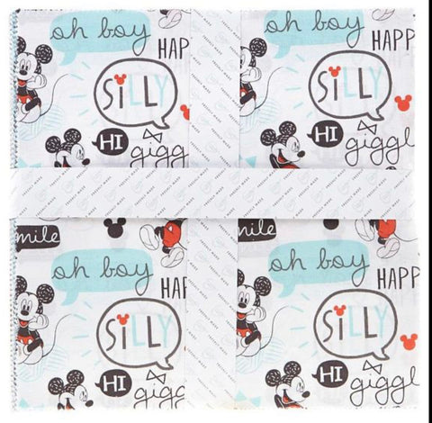 Mickey Mouse layer Cake quilting fabric ( officially licensed) oh boy!