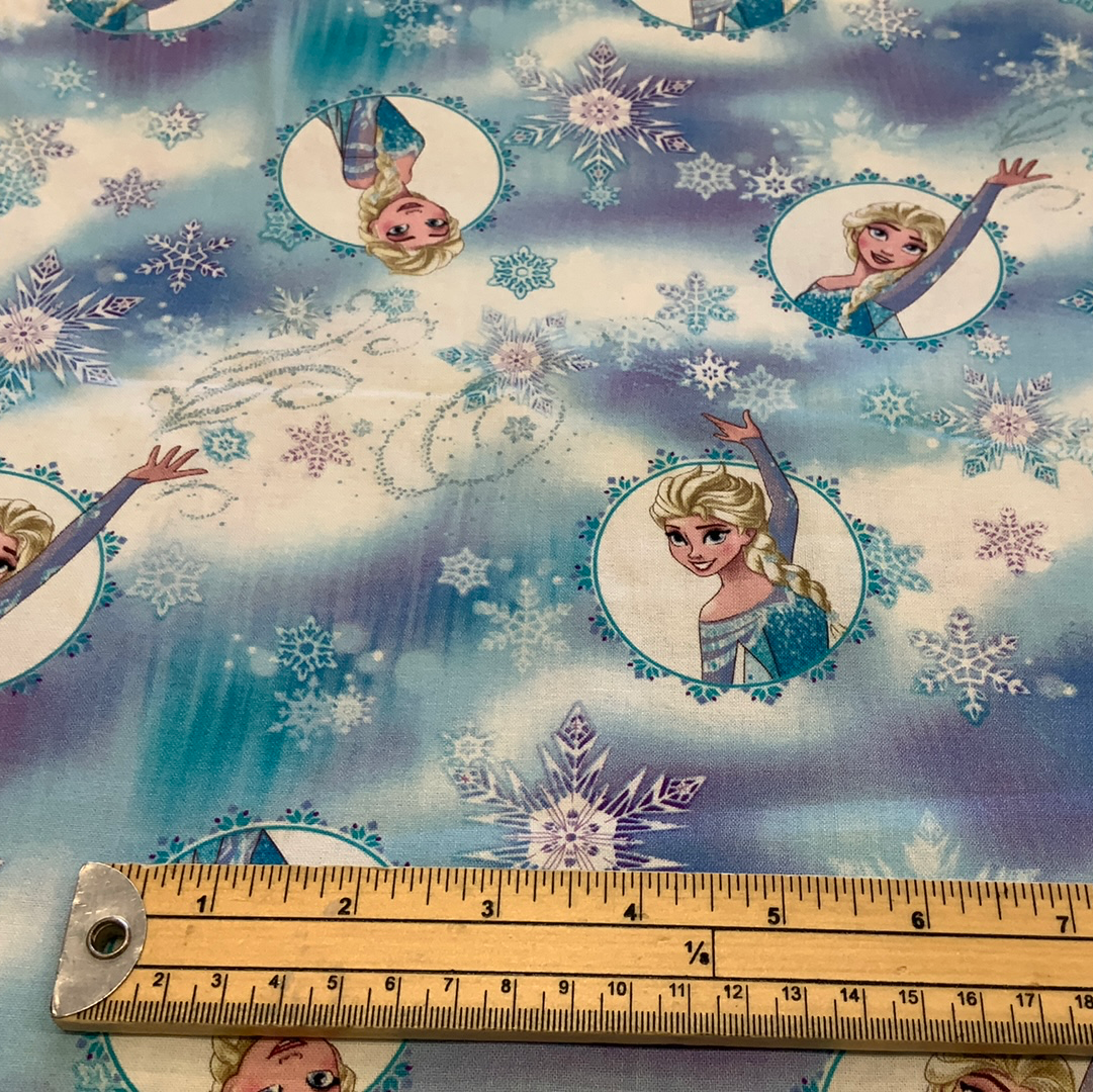 Frozen Elsa Framed - 100% Cotton Fabric LFG08