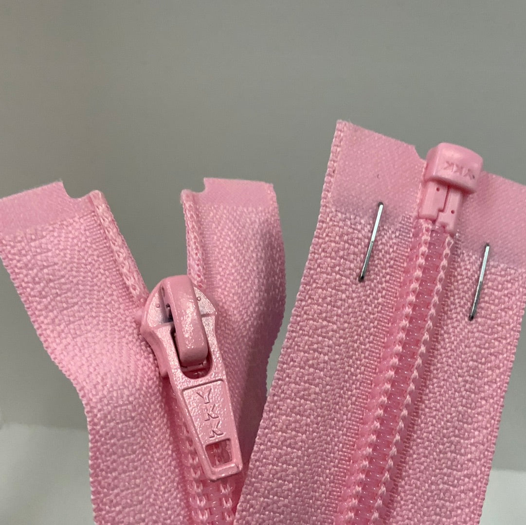 YKK Nylon Open End Zip 76cm 30inch: Mid Pink (513) ZS1\L2