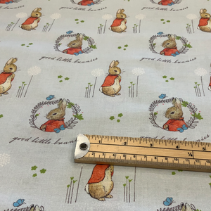 Peter Rabbit - Good Little Bunnies-100% Cotton Fabric - LFI21