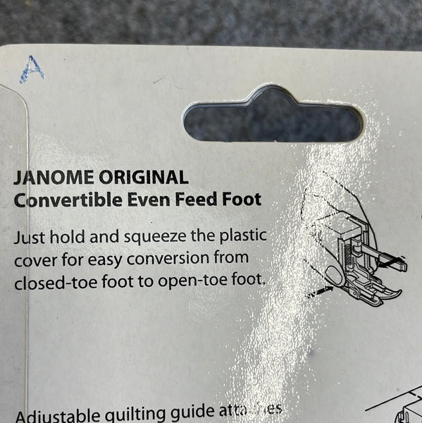 Janome Convertible Even Feed Foot Set Category C High Shank 214516003