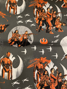 Star Wars Fabric - Rebels On Grey LFA23