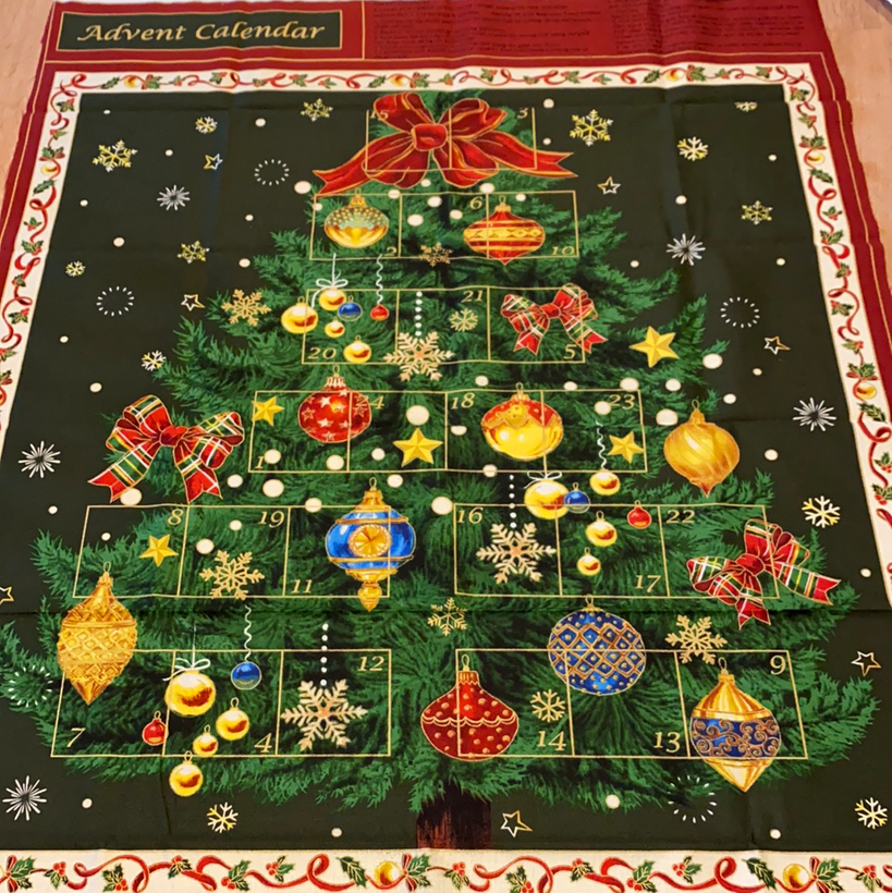 Christmas Advent Panel Fabric