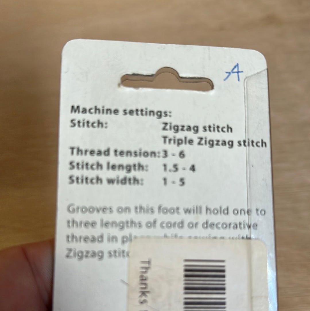 Janome 3-Way Cording Foot Category A