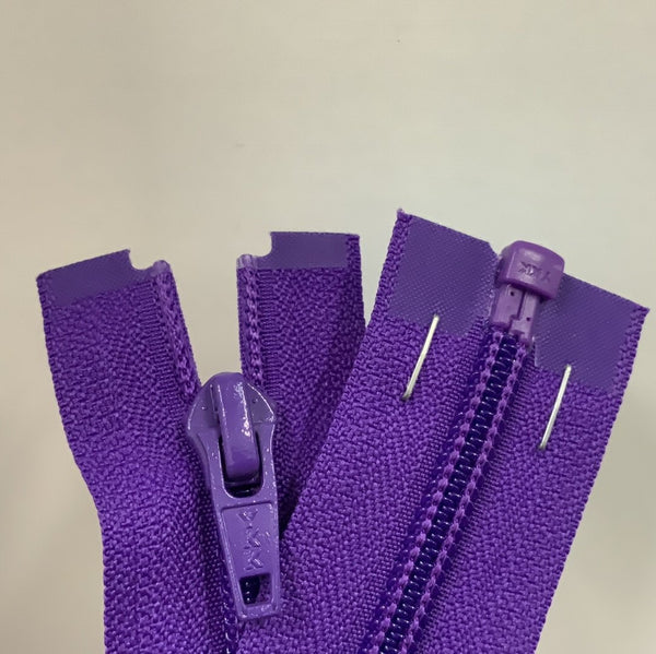 YKK Nylon Open End Zip Purple (218)