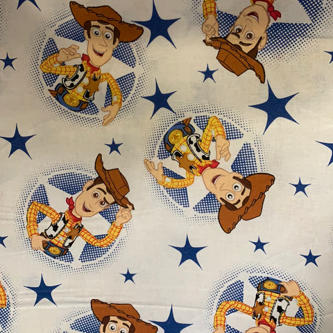 Toy Story Fabric - Sheriff Woody On White LFF11