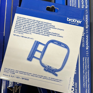 EF74S Brother Embroidery Frame With Decal Set 100mm x 100mm