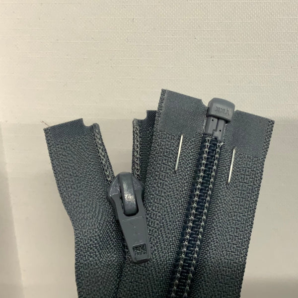 YKK Nylon Open End Zip Dark Grey (578)