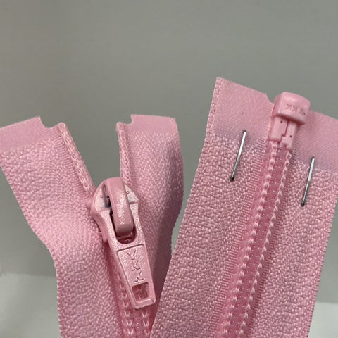 YKK Nylon Open End Zip 25cm 10inch: Mid Pink (513) ZS1\L12