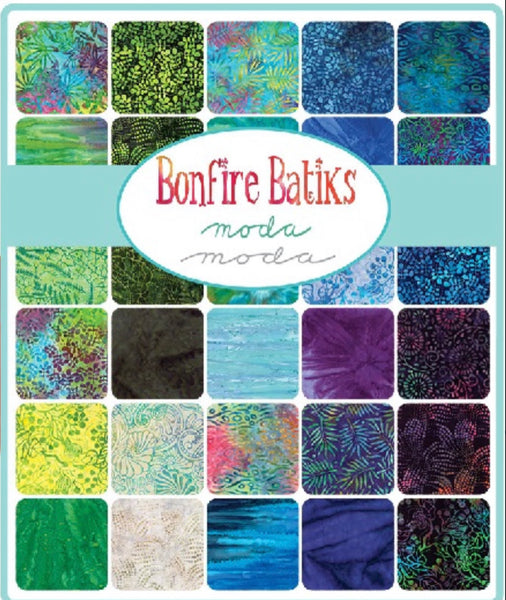 Bonfire Batiks by Moda fabrics-  4346-JR Jelly Roll  - JR8-13