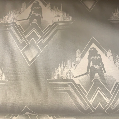 DC Fabric - Wonder Woman On Grey LFD09
