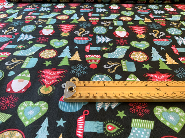 X069 Hygge Christmas D# C26 | Lewis & Irene - 1/2 Metre