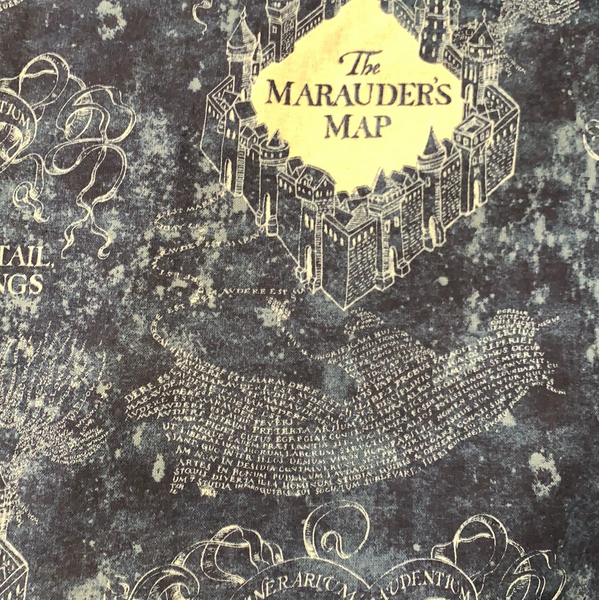 Harry Potter Fabric - Marauders Map LFE16