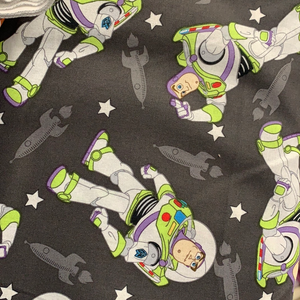 Toy Story Fabric - Buzz Lightyear On Black LFF13