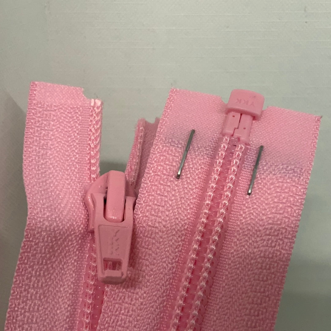YKK Nylon Open End Zip 81cm 32inch: Pale Pink (513) ZS1\L1