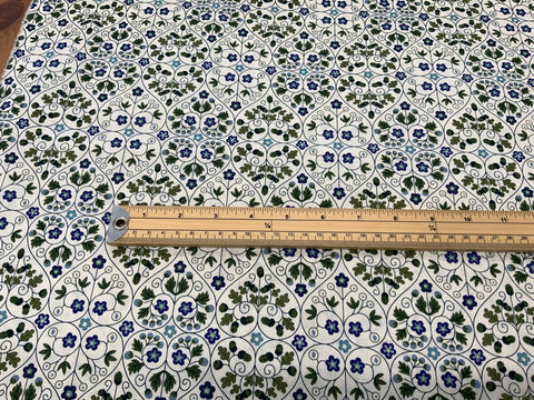 Liberty Fabric Garden Gates Blue Per 50cm CA20