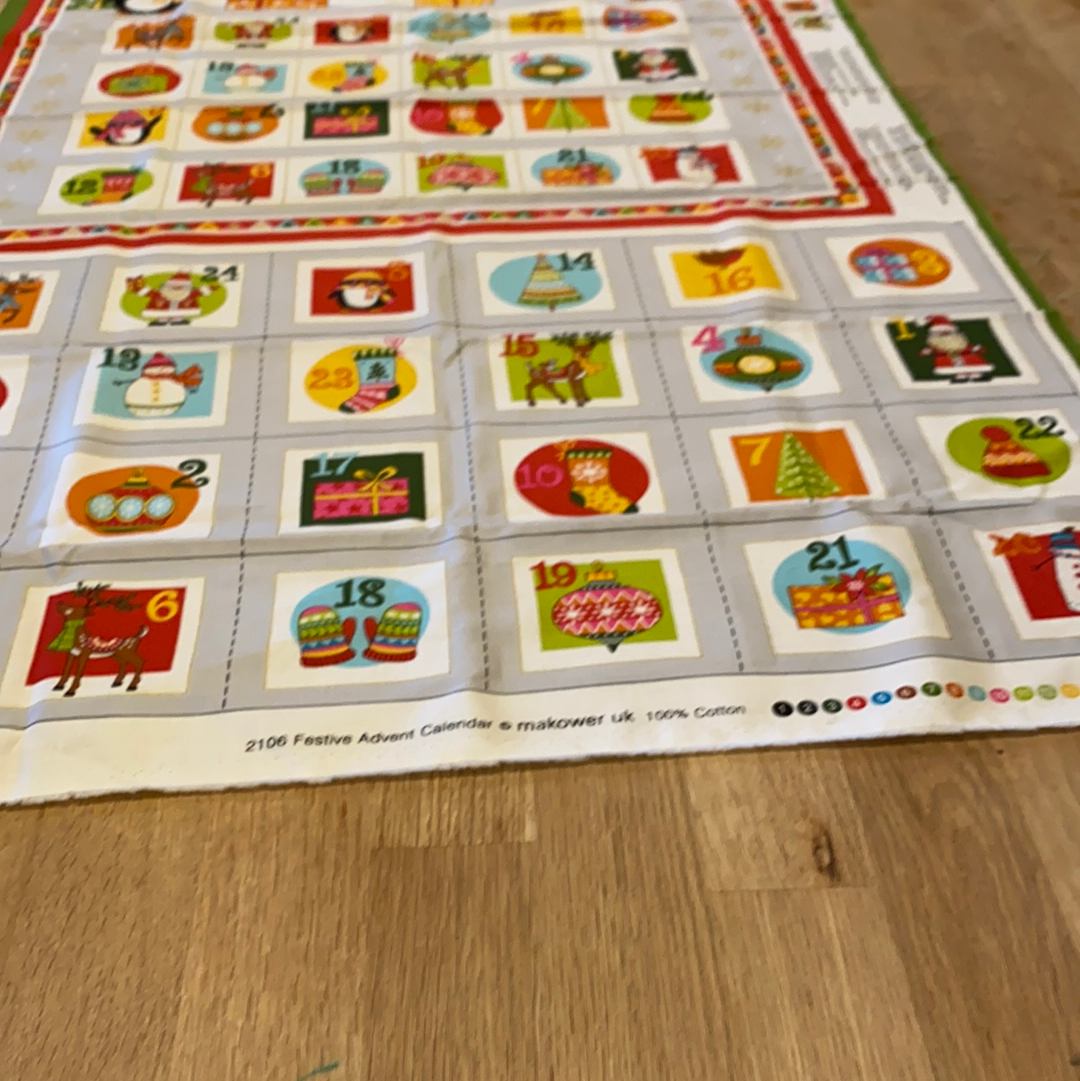 XP018 Christmas advent Panel Happy Snowman Makower