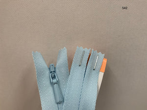 YKK Concealed Zipper / Invisible Zipper 22 inch 56cm Baby Blue (542) ZS3\T1