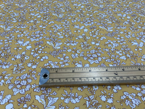 Liberty Fabric Fruit Silhouette Yellow Per 50cm CB26