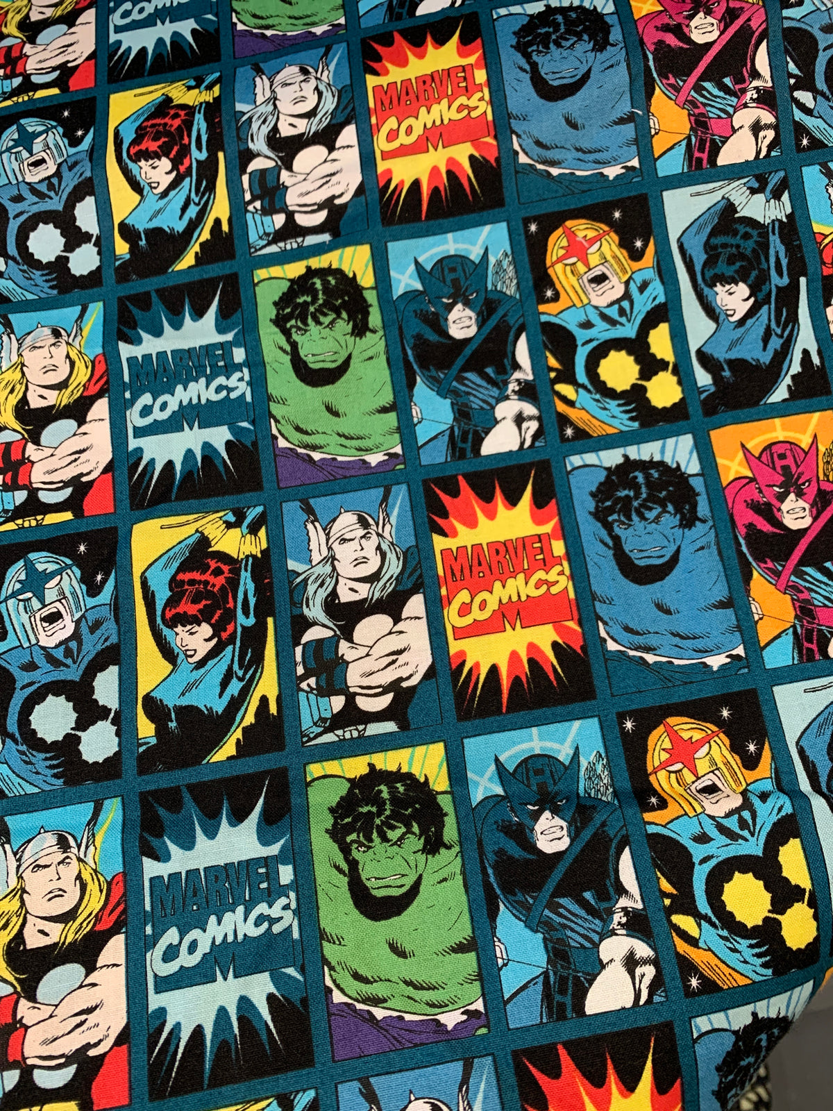 Superhero Fabric - Comic Boxes LFB16