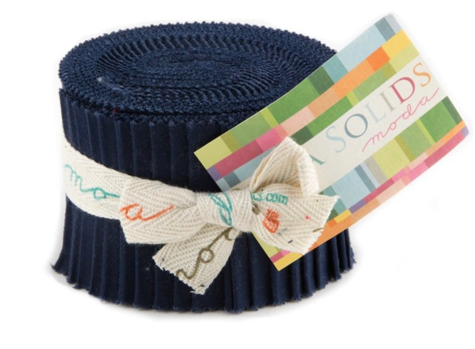 Bellla Solids: Shade 9900JJR-20 Navy Blue | Moda Junior Jelly Roll