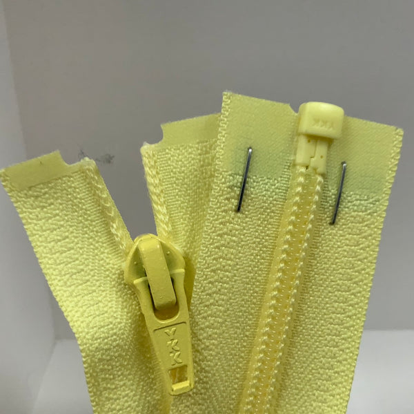 YKK Nylon Open End Zip Lemon (503)