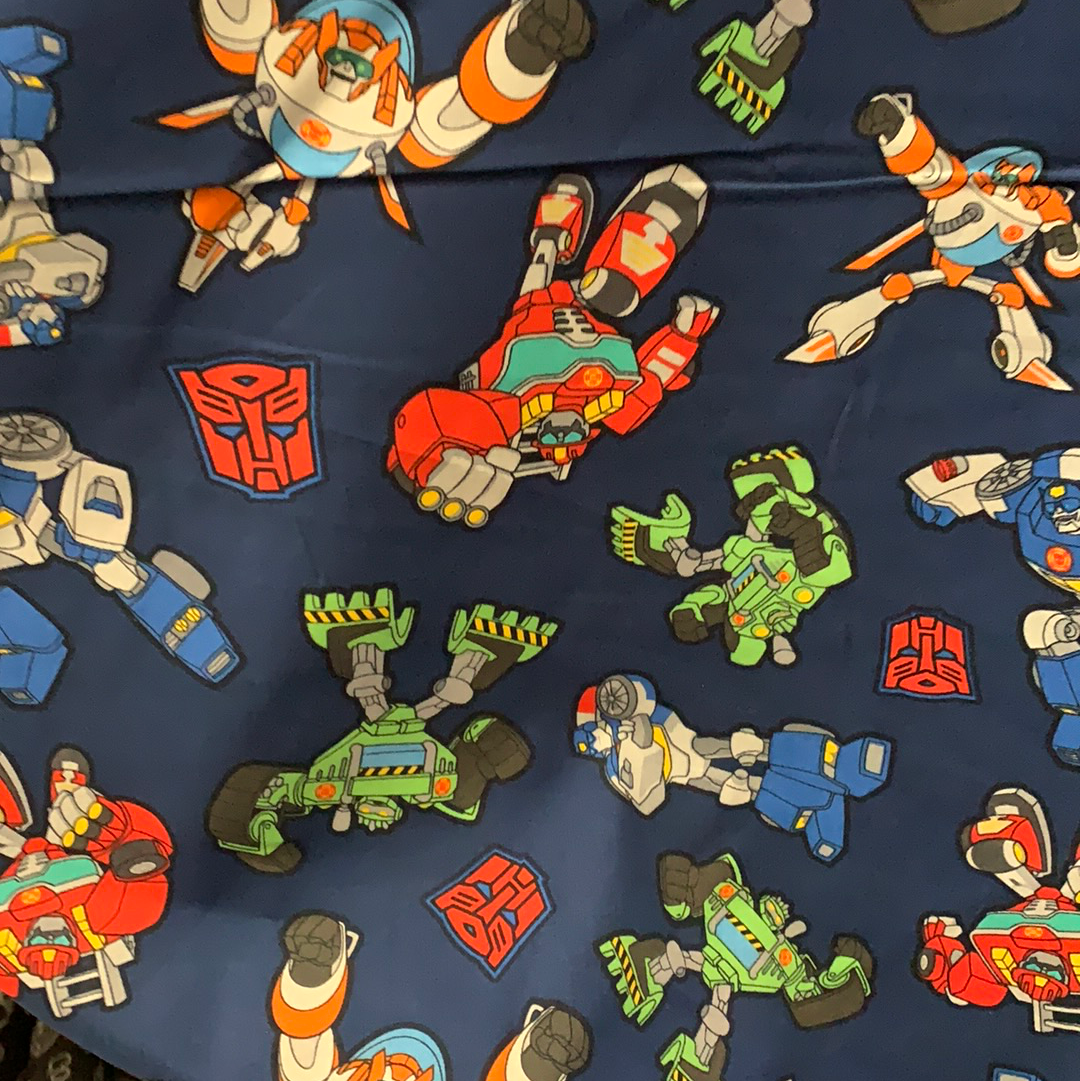 Transformers Fabric - Rescue Bots On Blue LFC20