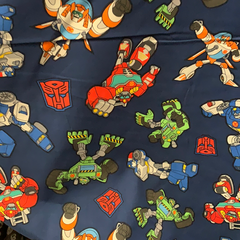 Transformers Fabric - Rescue Bots On Blue LFC20