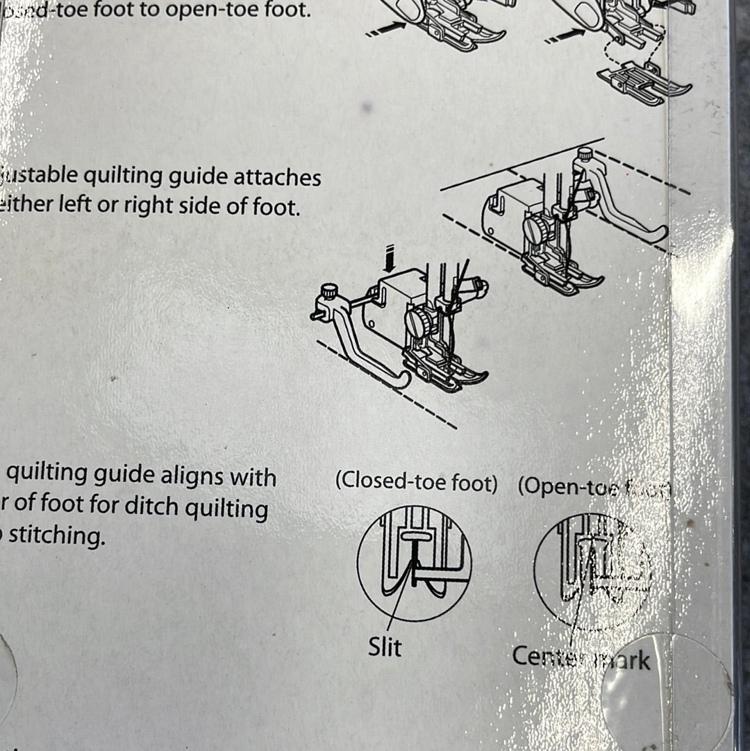 Janome Convertible Even Feed Foot Set Category C High Shank 214516003