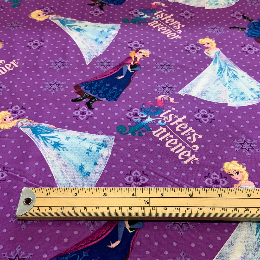 Frozen-Spring Sisters Forever- 100% Cotton Fabric - LFG12