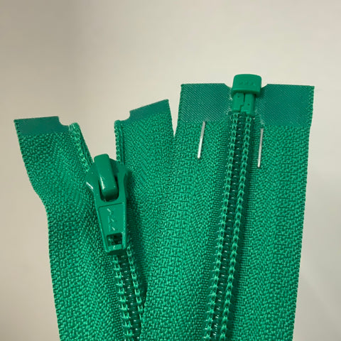 YKK Nylon Open End Zip 76cm 30inch: Emerald (152) ZS1\T2
