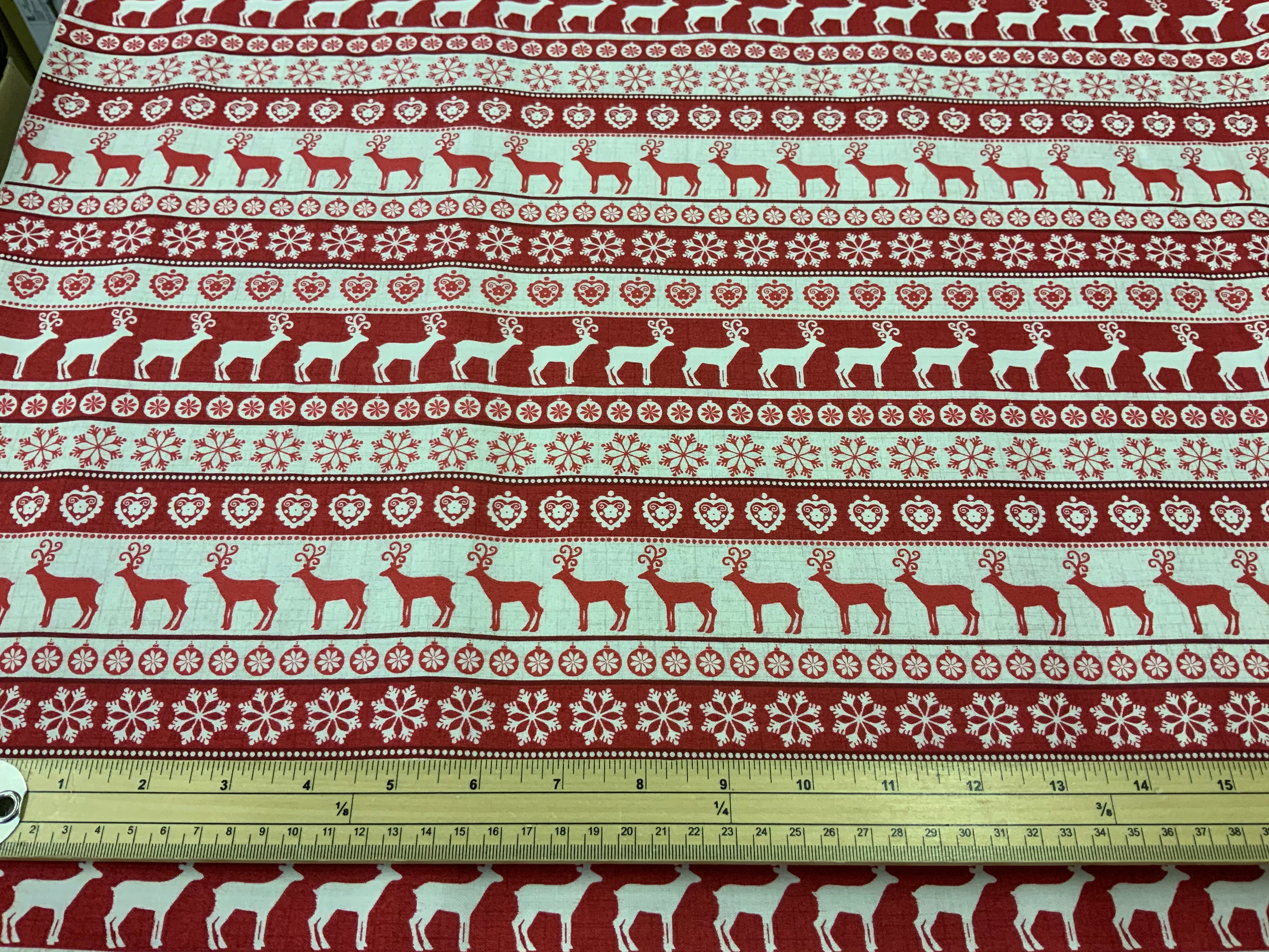 X049 1478 Scandi 2 Stripe The Henley Studio | Makower - 1/2 Metre