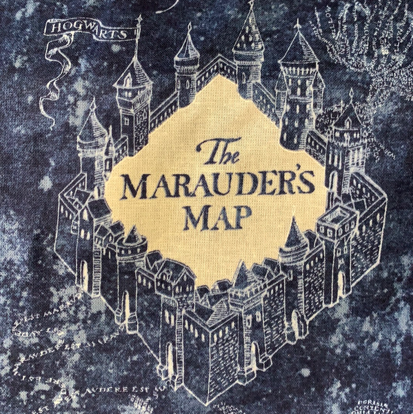 Harry Potter Fabric - Marauders Map LFE16