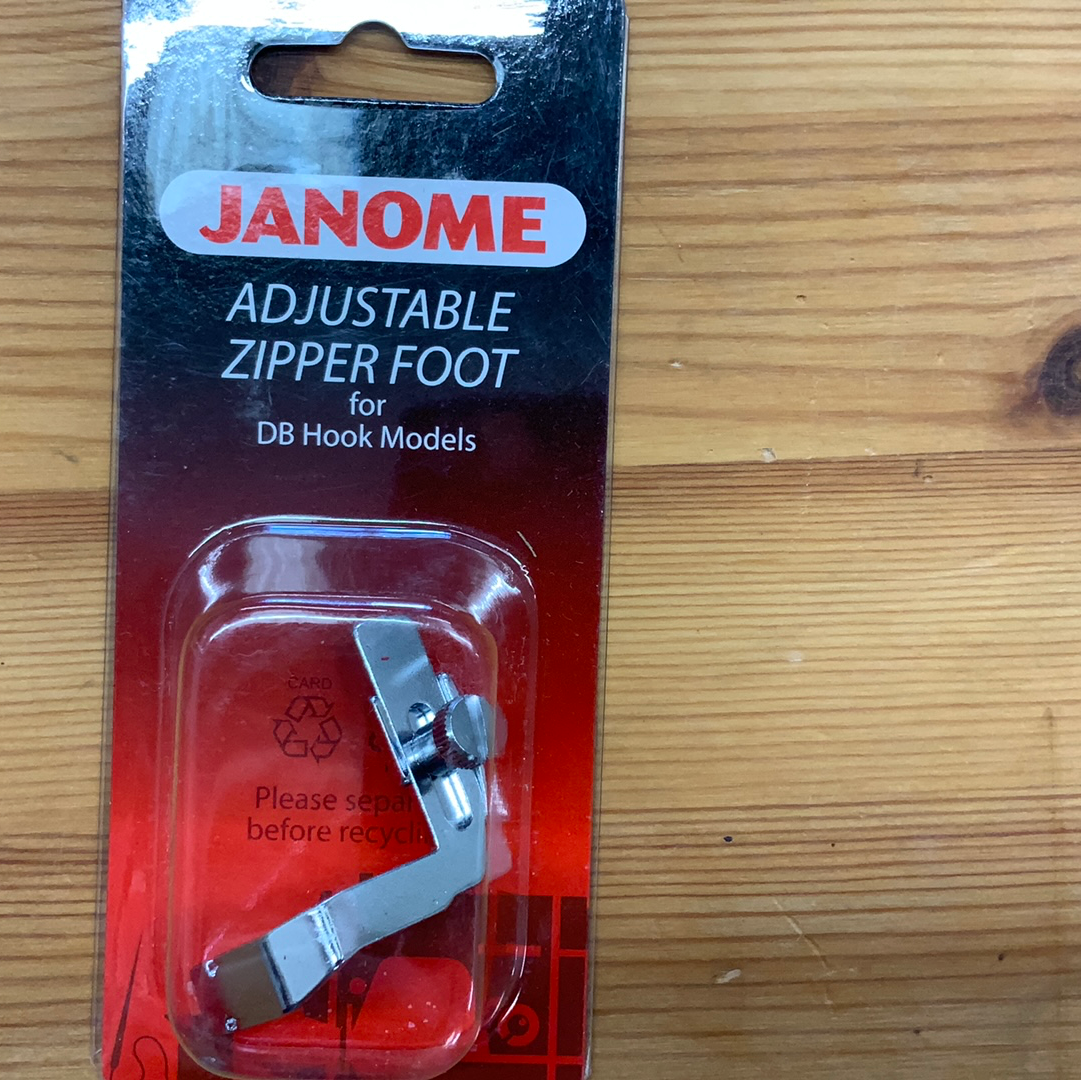 JANOME - Adjustable Zipper Foot for DB Hook Model