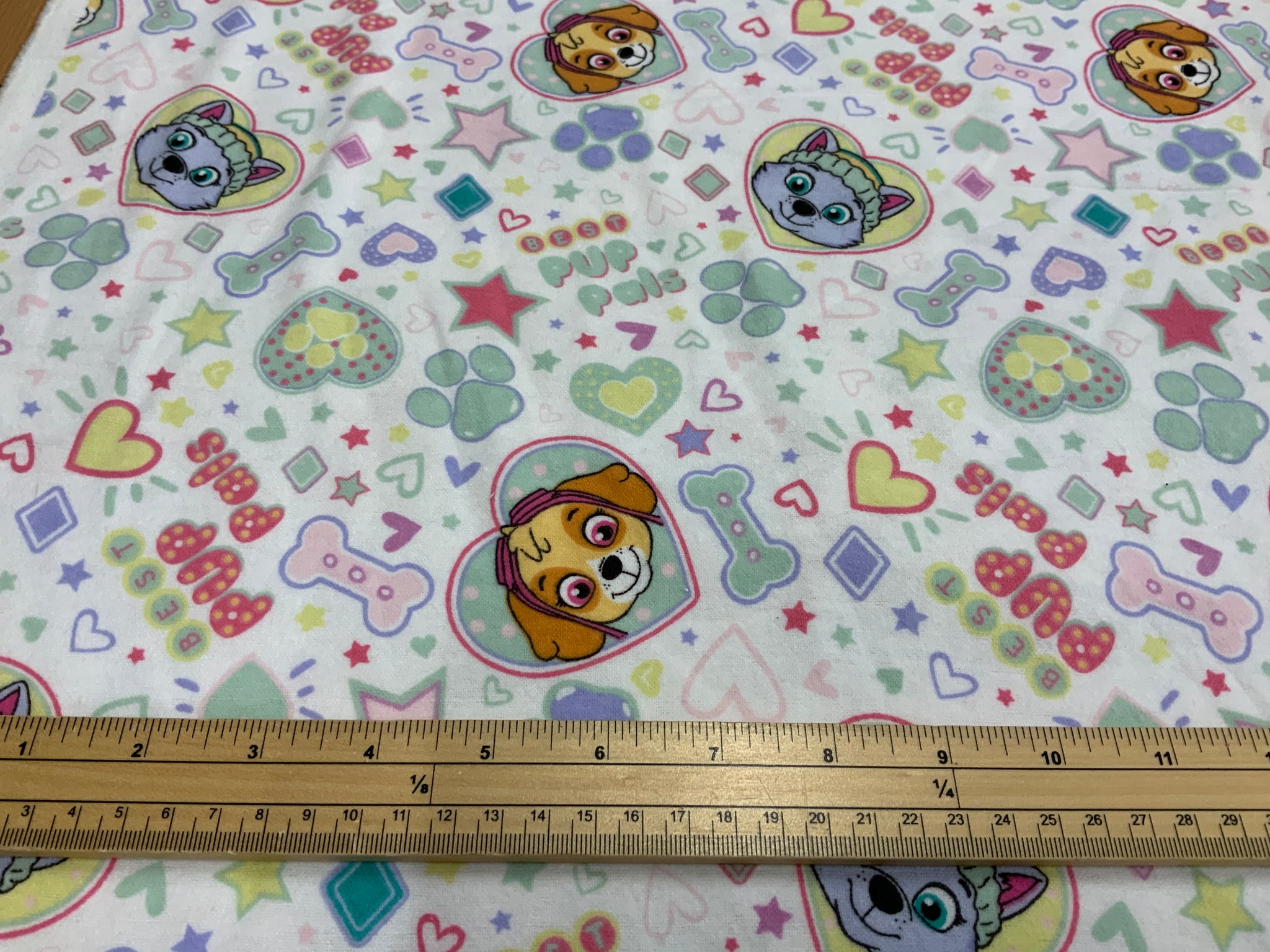 Paw Patrol Fabric - Brushed Cotton LFF02 - 1/2 Metre